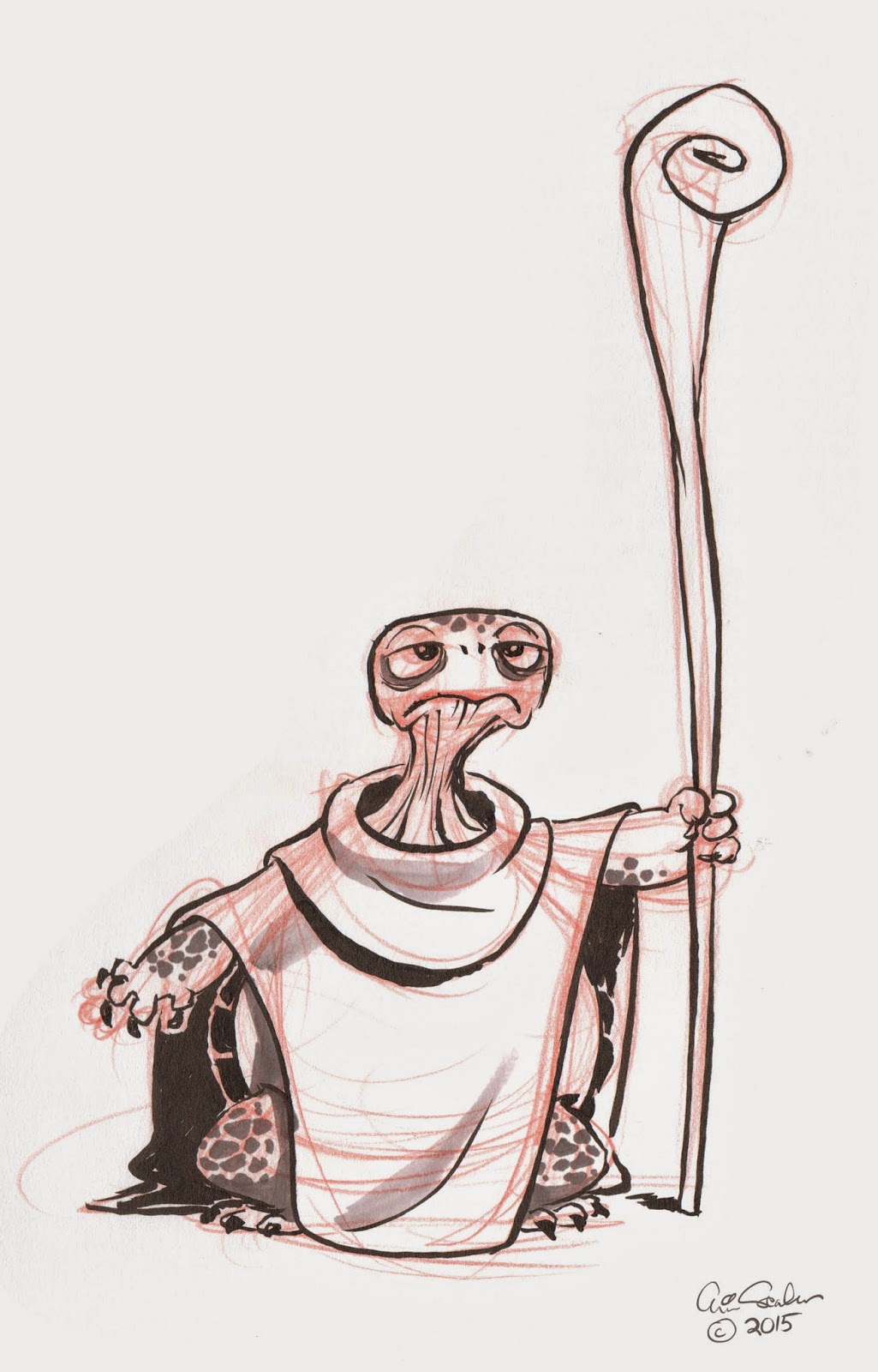 The Ol' Sketchbook: Tortoise Monk