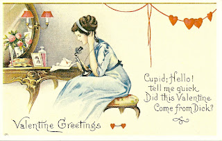 Victorian hat woman image Maize Hutton: Vintage Valentine Postcard Printables Tu Vous!