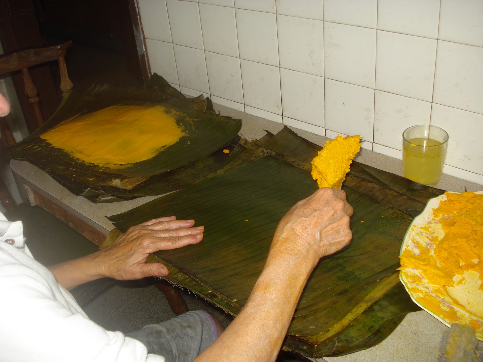 Mi vida en la Cocina: Las hallacas (fotos): Preparación de las hojas