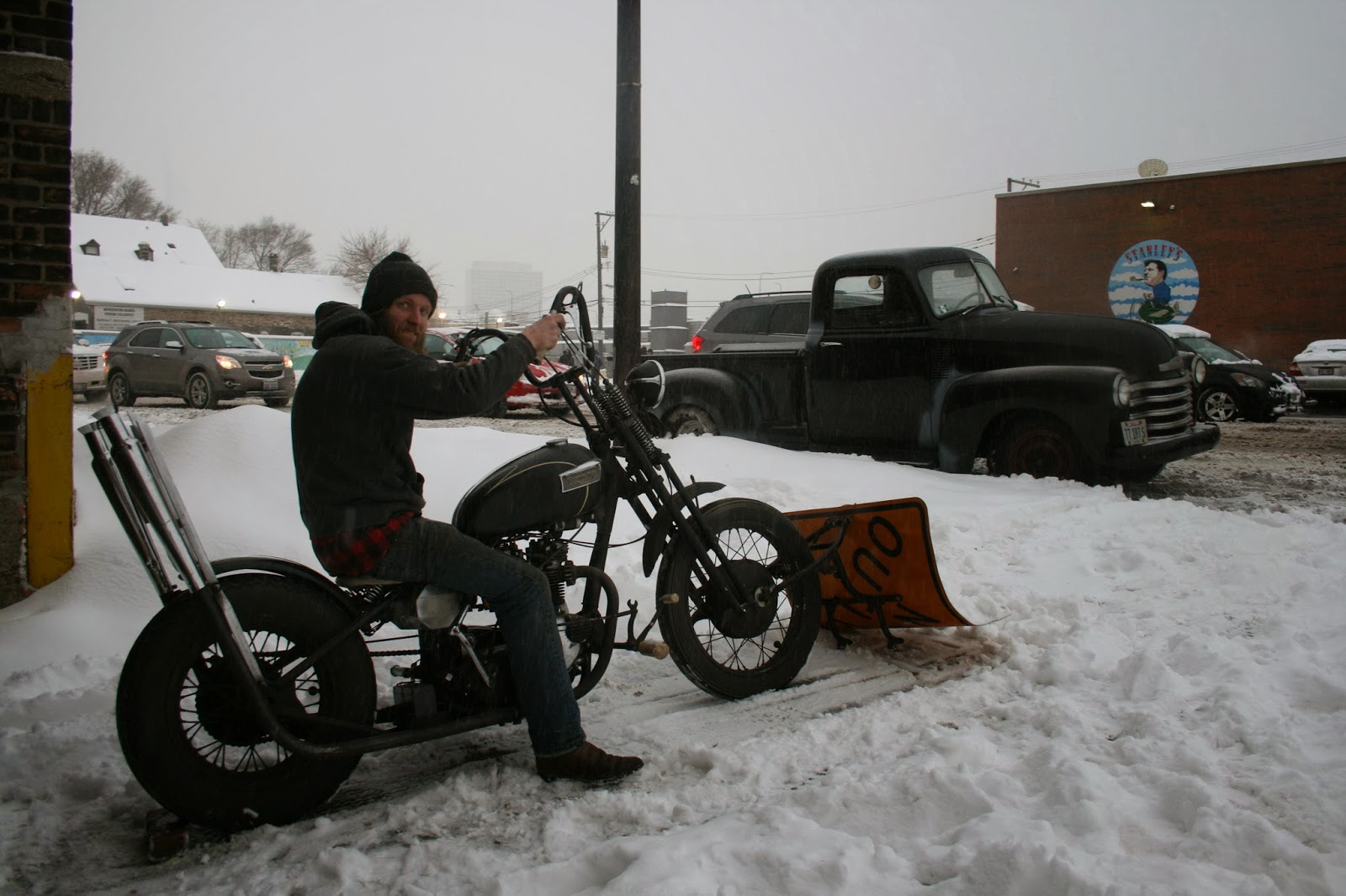 Snow plow Triumph Britbike forum
