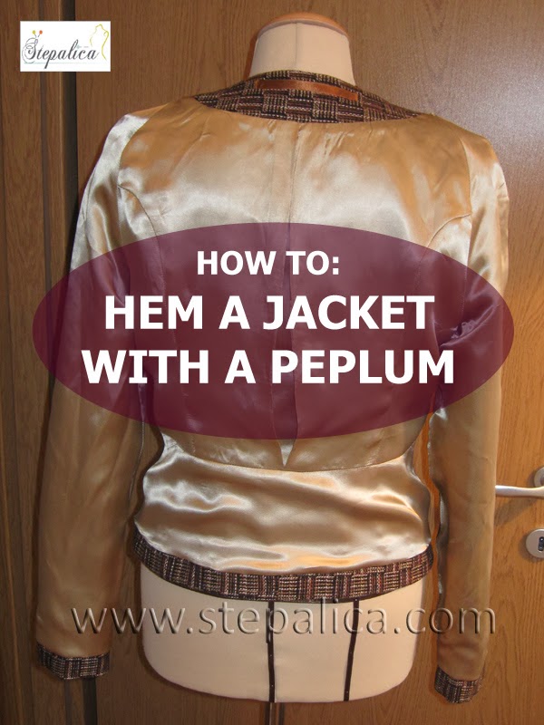 Štepalica How to hem a jacket with a peplum