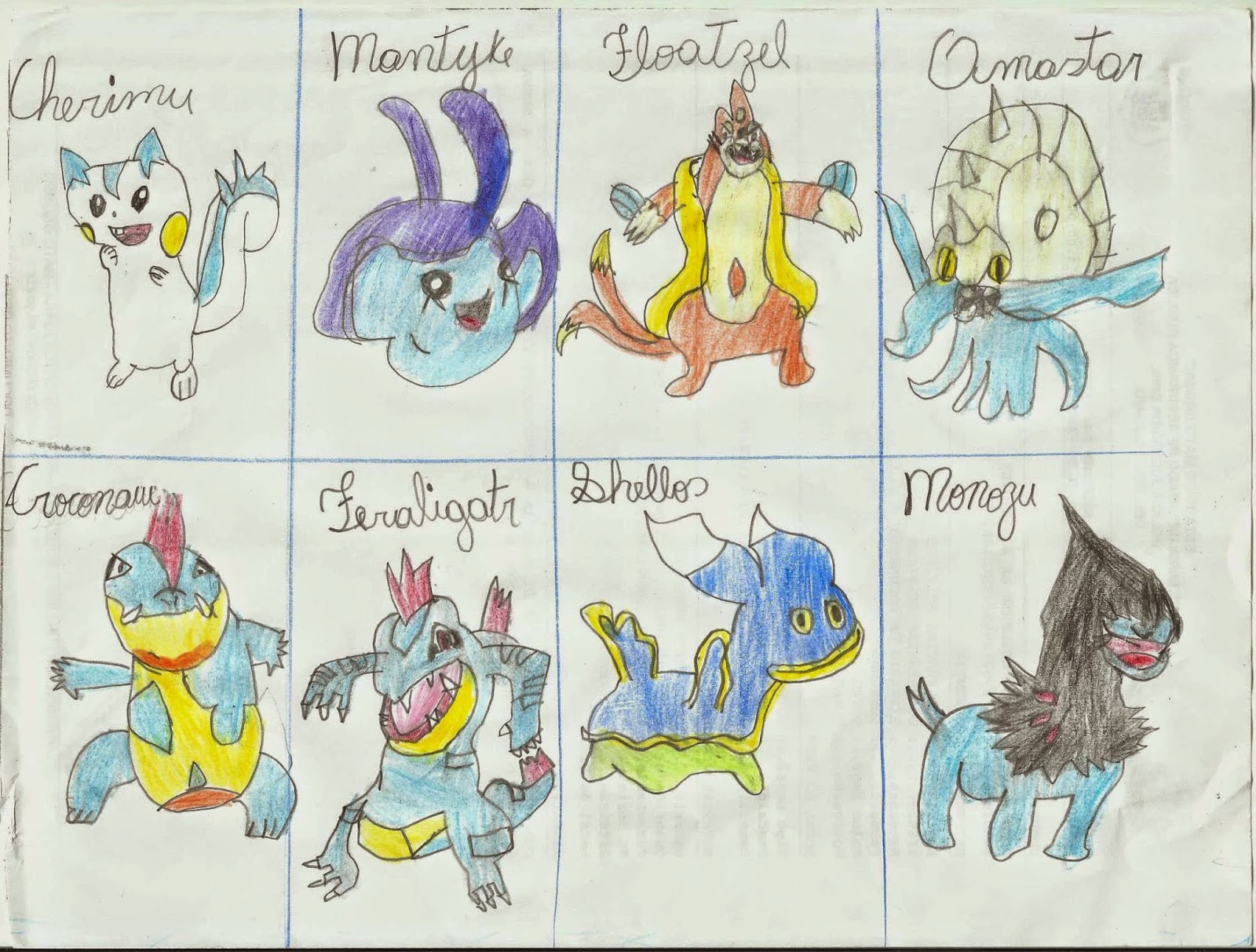 Desenhos Pokemon de Agua – Desenhos