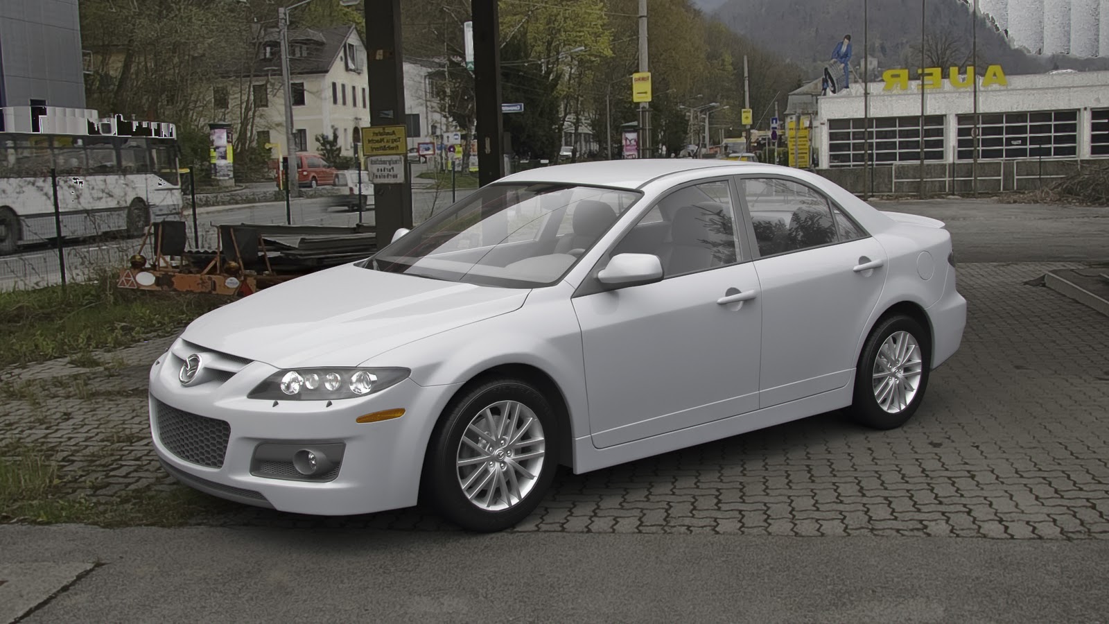 CG [M]arket3d Rendering Cars with HDRI as Lighting and Environment