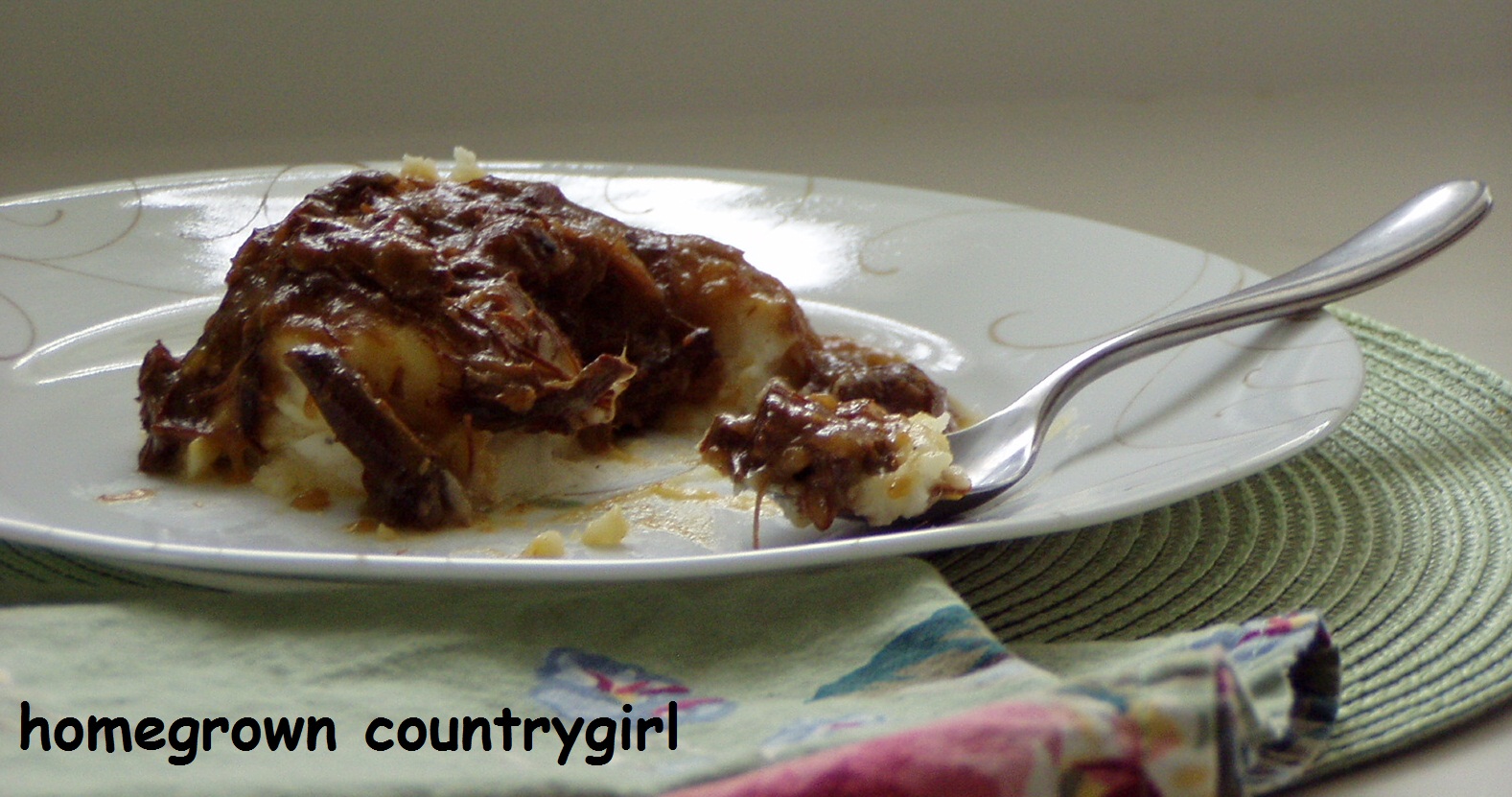 homegrown countrygirl Farmhouse Cider Ham and Gravy