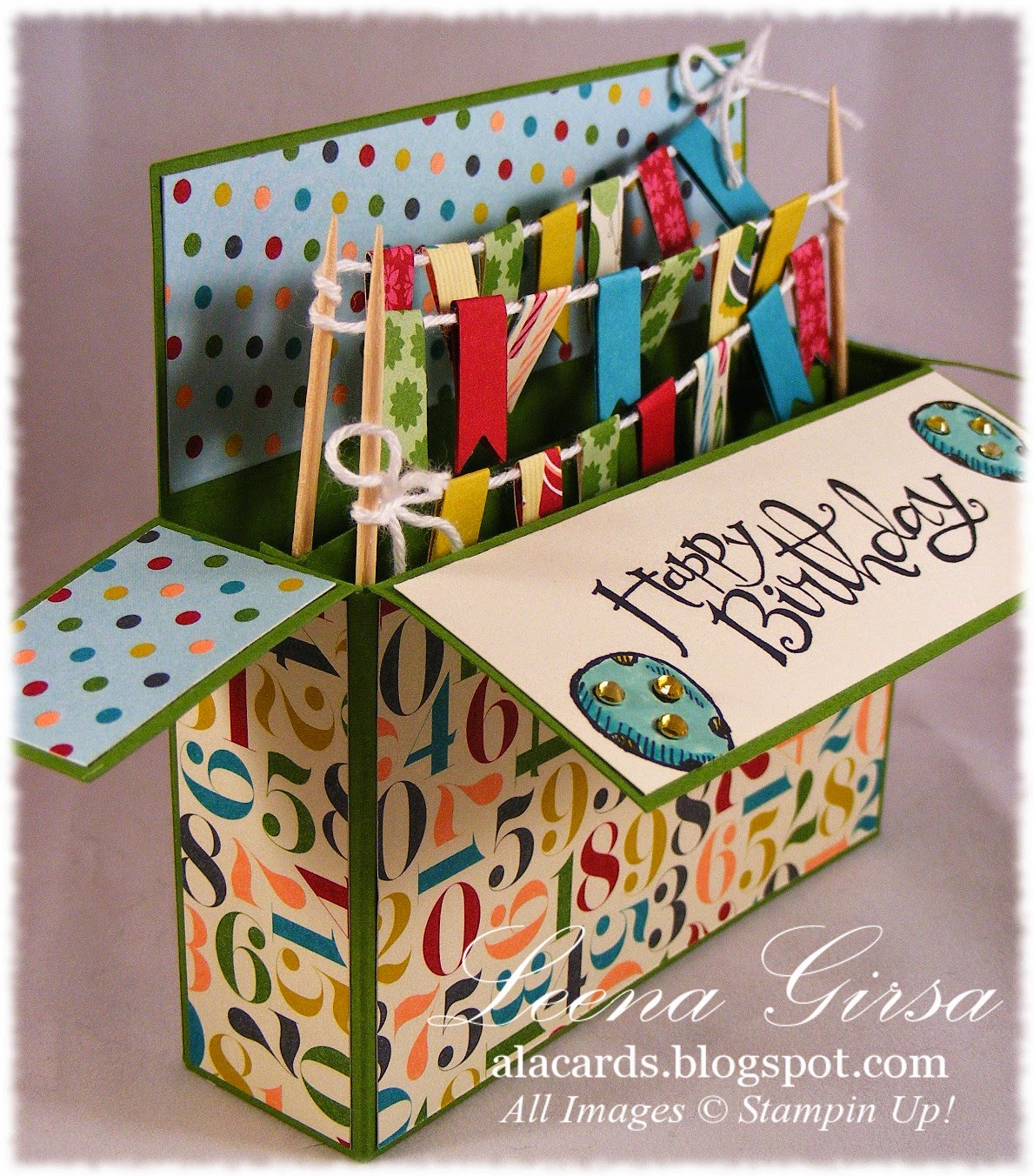 A La Cards Card in A Box for the Twist