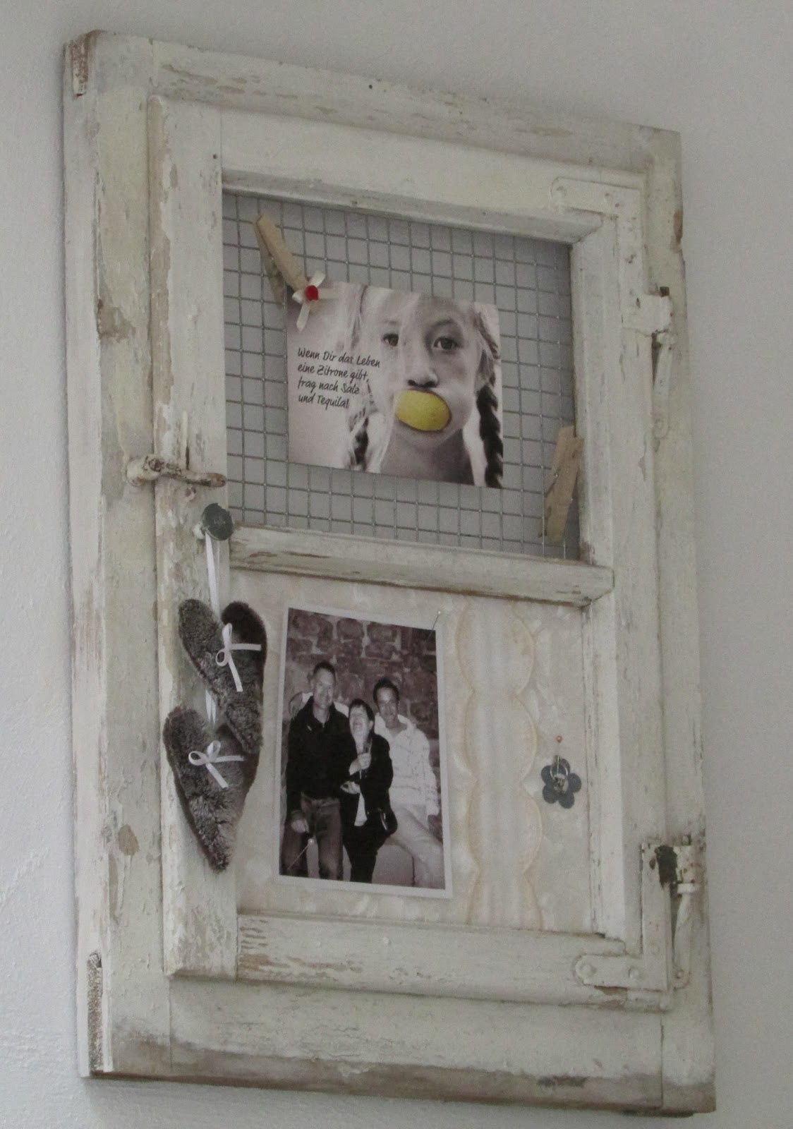 Shabby Chic & Co.: Das alte Fenster - neu dekoriert...