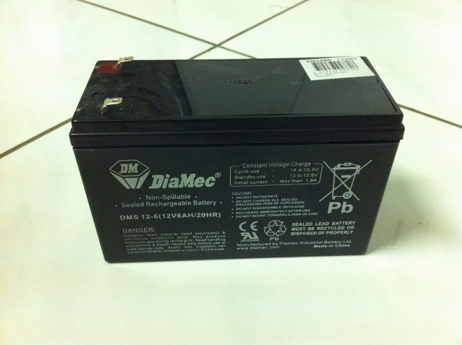 Do Fix It Yourself replace battery on NESS 5000 Alarm