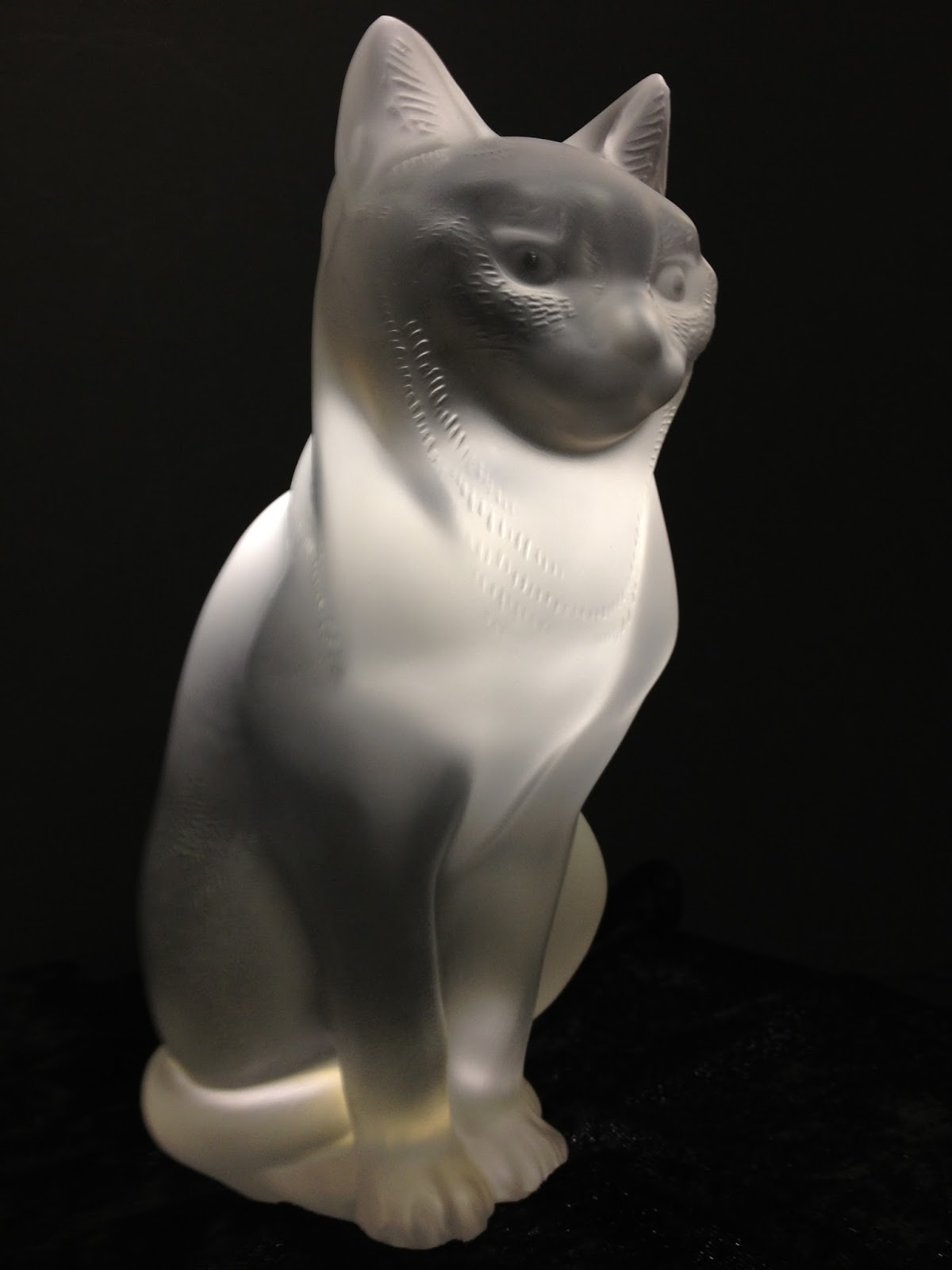 Antiques, Art, and Collectibles Lalique Crystal Cats