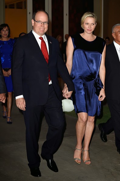 Fabien Cousteau and wife arrive to attend 'Prince Albert II of Monaco's Foundation' Award Ceremony
