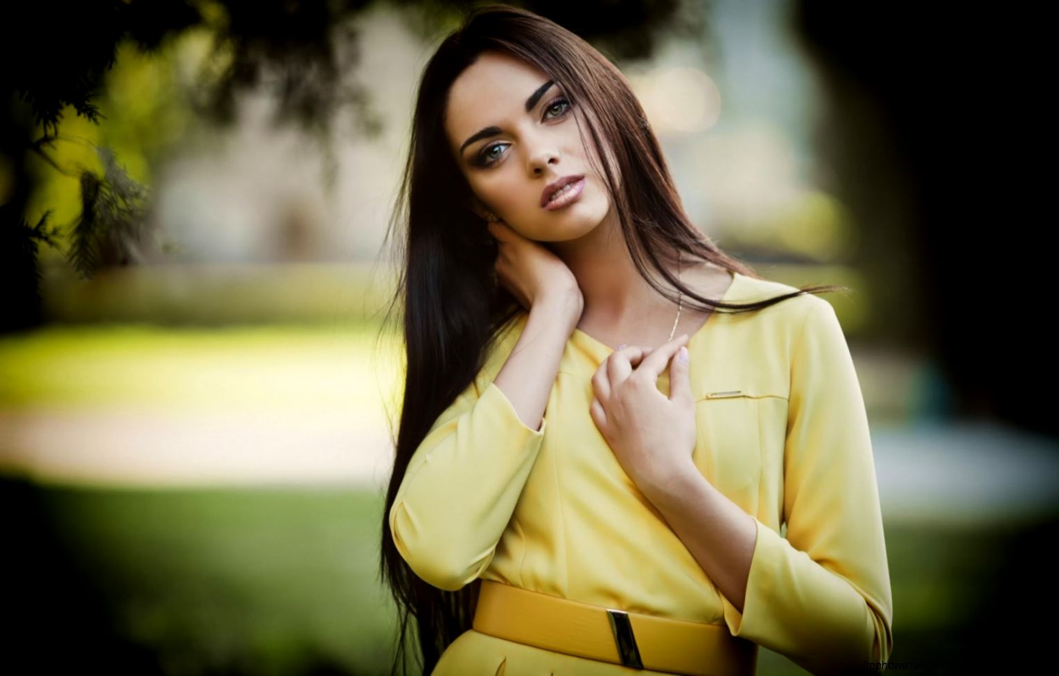 Lovely Girl Yellow Dress Fashion HD Wallpaper FreeWallsUp Lovely Girl Yellow Dress Fashion HD Wallpaper FreeWallsUp