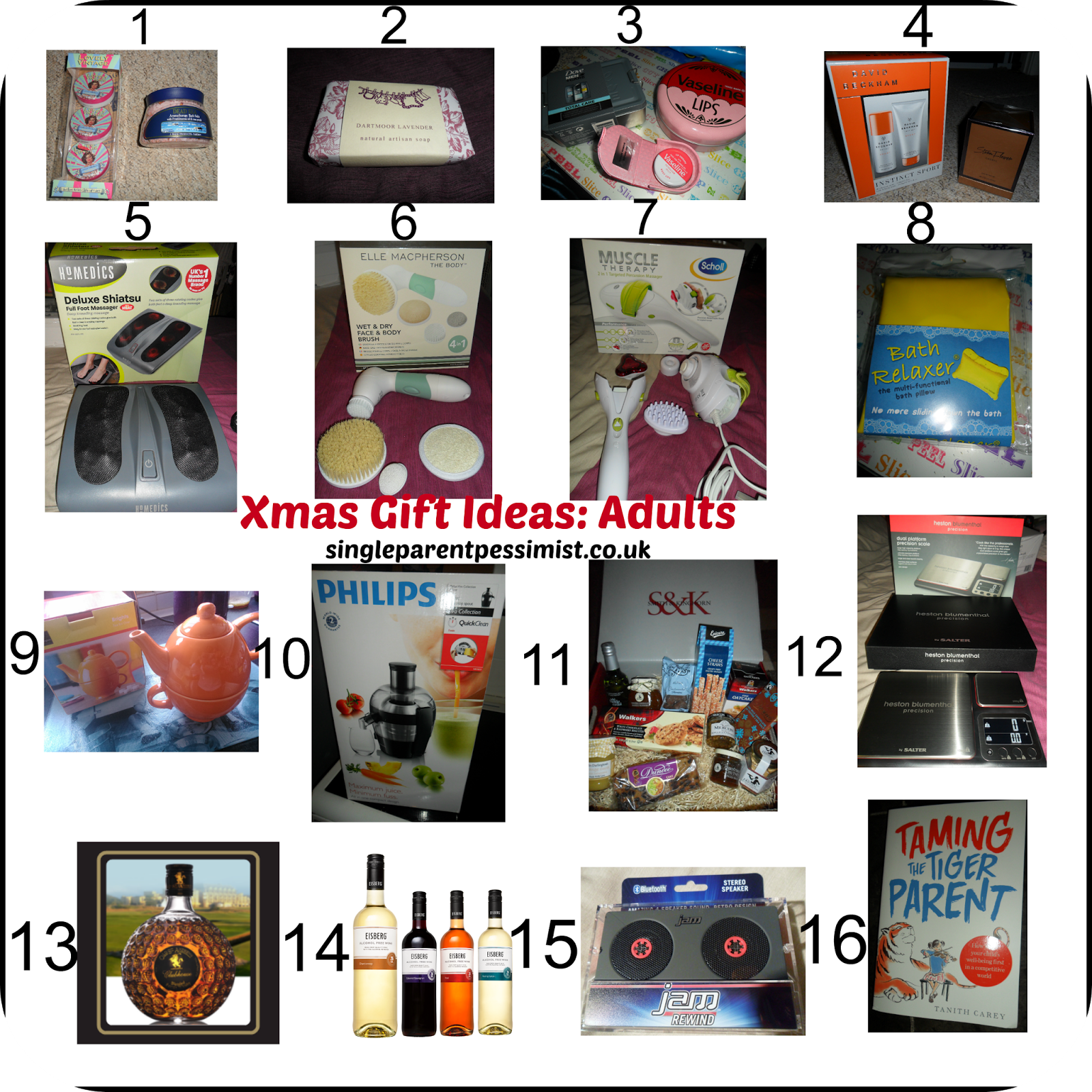 Confessions of a Single Parent Pessimist: Christmas Gift Guide for Adults