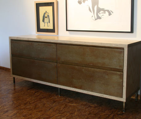 Vintage Metal Credenza