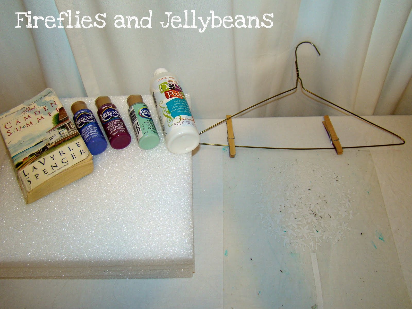 Fireflies and Jellybeans Paper Mache' Wall art for the DIY Club!
