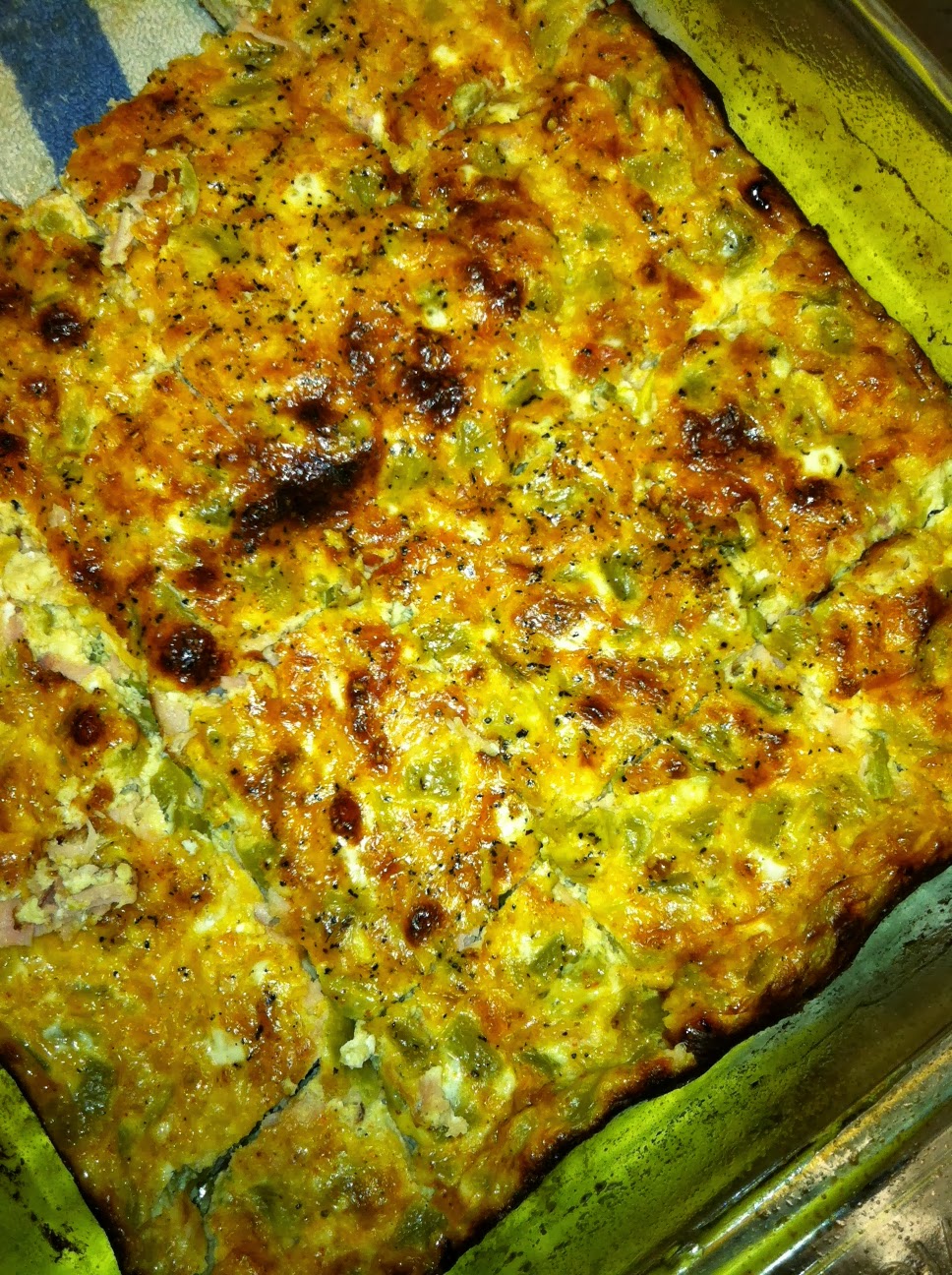 The Ranch Kitchen Green Chili Sausage and Egg Casserole