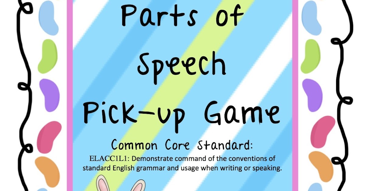 Creatively Crazy With Learning Easter Express Parts of Speech PickUp Game