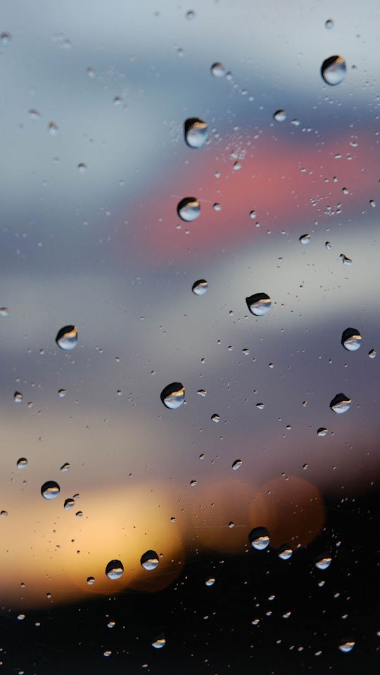 Water Drops Glass Bokeh Android Wallpaper