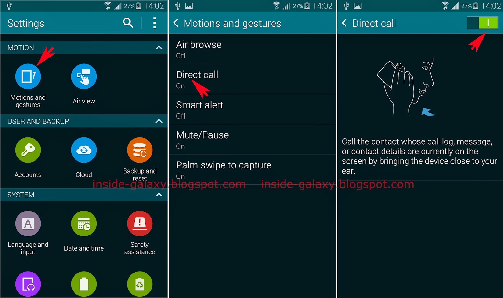 Inside Galaxy Samsung Galaxy S5 How to Enable and Use Direct Call