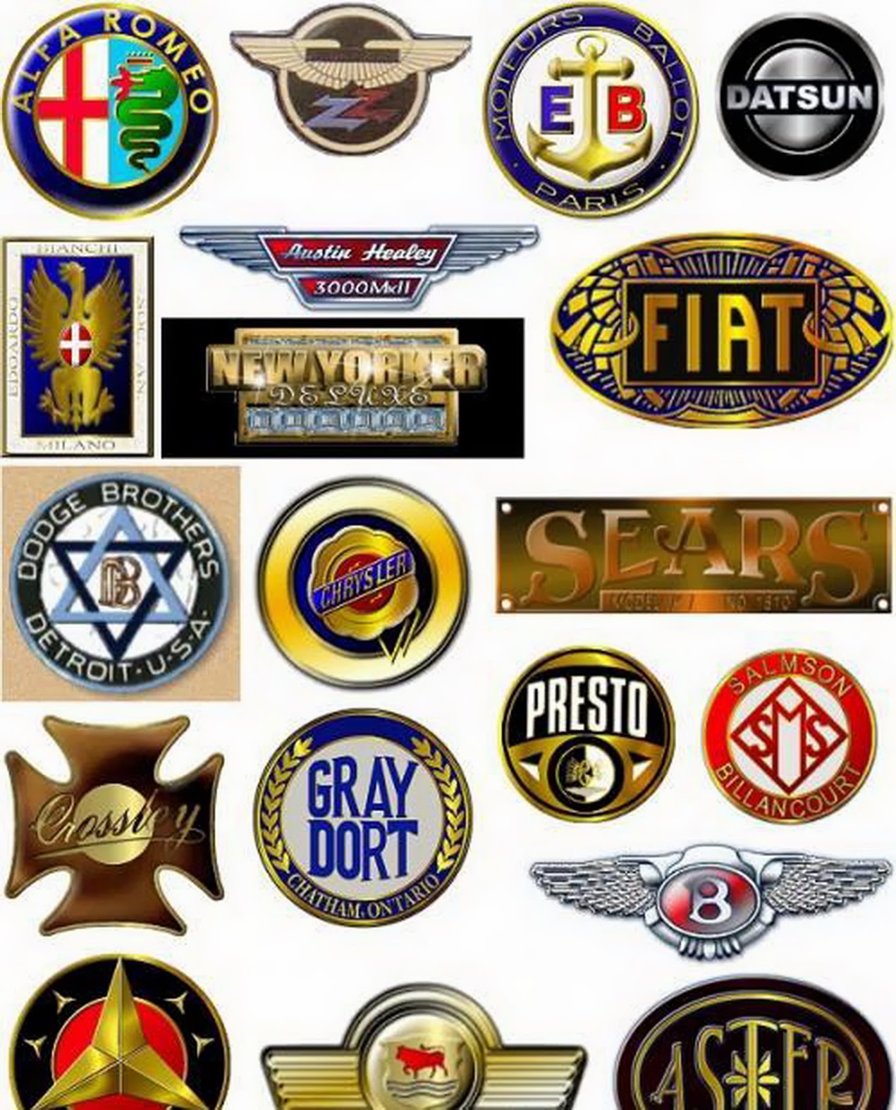 4 Altered Affectionate of Car Logo Designs That You Can Use