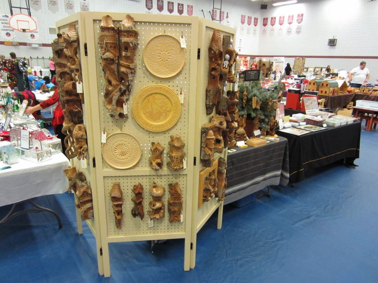 Ales the woodcarver Christmas Craft Fair Colonel Gray in Charlottetown