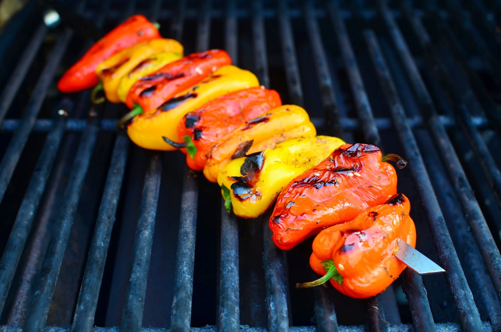 Grilled Mini Sweet Peppers Dad Cooks Dinner