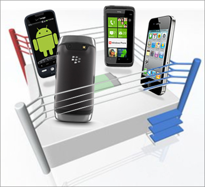 Apple Blackberry Android