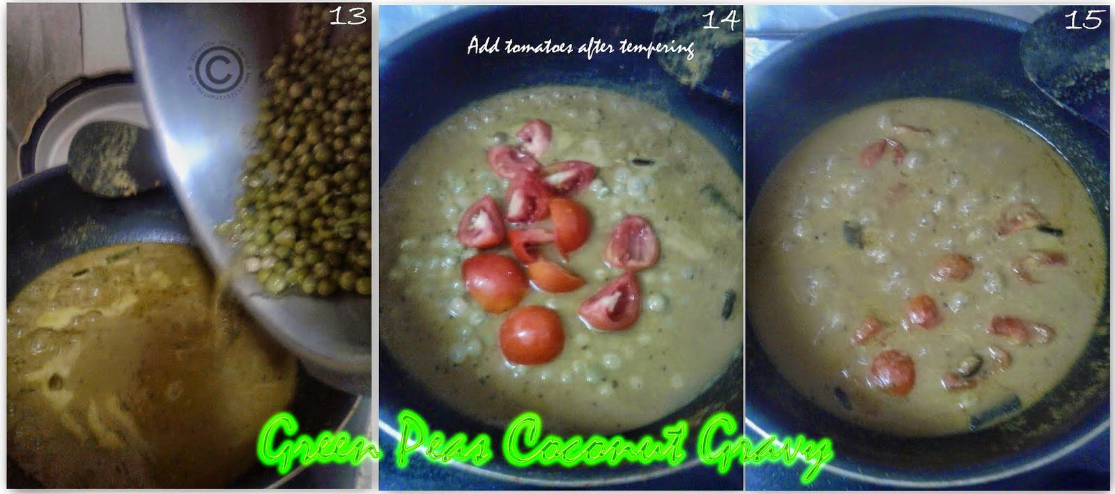 VIRUNTHU UNNA VAANGA GREEN PEAS COCONUT GRAVY I RESTAURANT STYLE GREEN