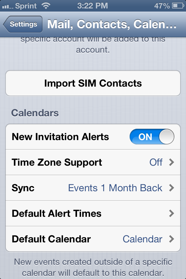 How to Change the Default Calendar Alert Times for your iPhone StockKevin