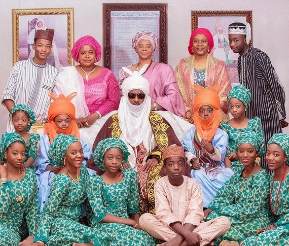 See the wives and kids of Emir of kano, Sanusi [Photos]