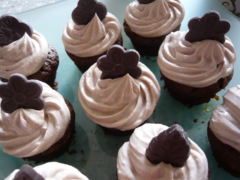 Ein Krümel in der Küche! SchokoCupcakes mit QuarkTopping