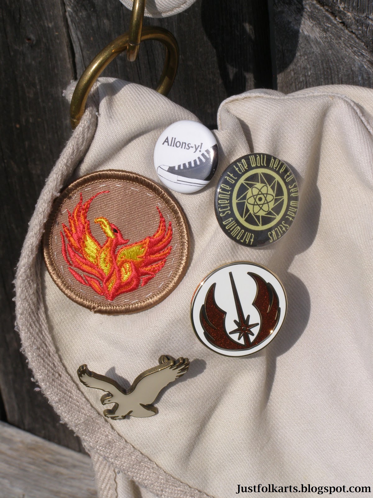 Just Folk Art Nerding out a Messenger Bag