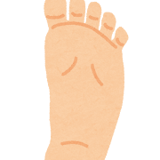 足の裏のイラスト（人体）
