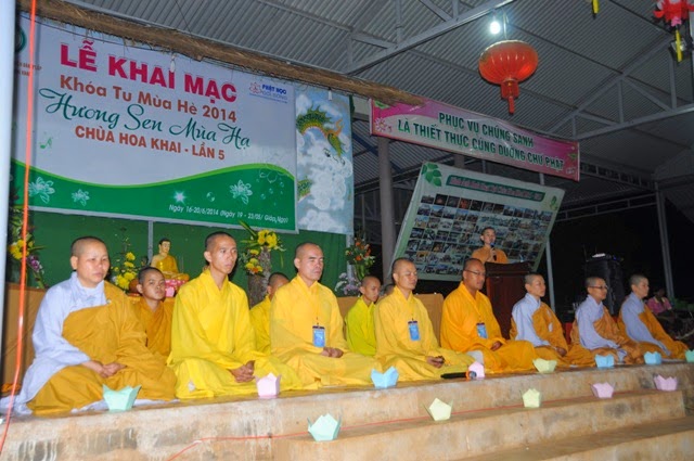 chùa hoa khai,khóa tu mùa hè,đăk nông,thắp nến,tri ân
