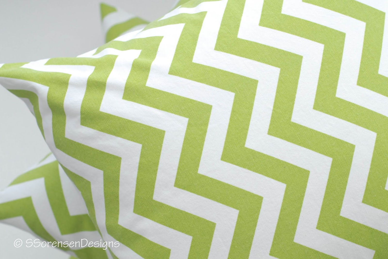 Shannon Sews Cotton Duck 101 Chevron Pillow Cases