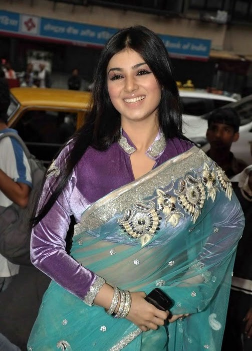 Bollywood actress Ayesha takia new sexy photos in transparent Saree at MOD movie premier hot images