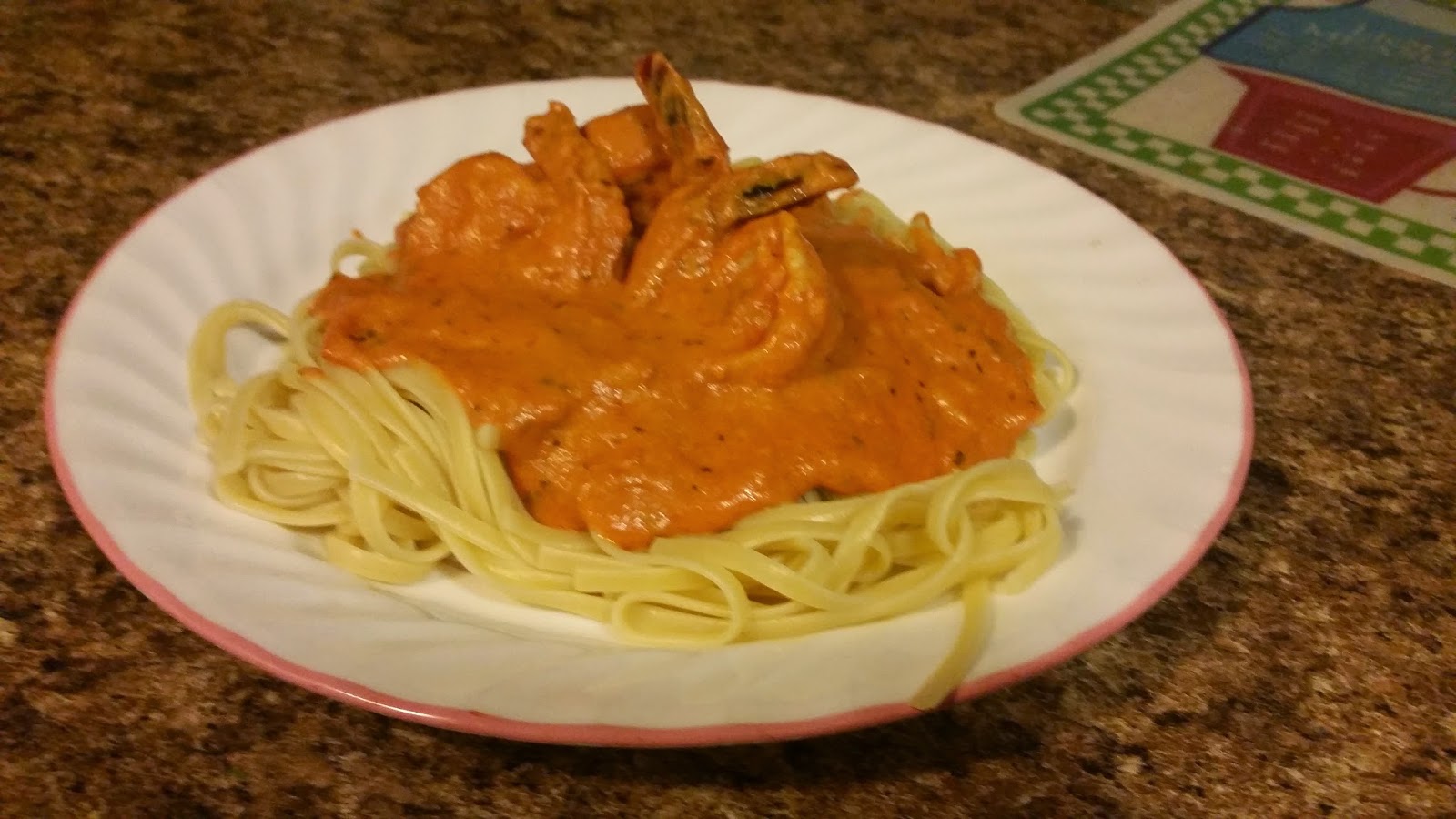Plump and Proud Cooking Corner Shrimp Linguine with Vodka Sauce