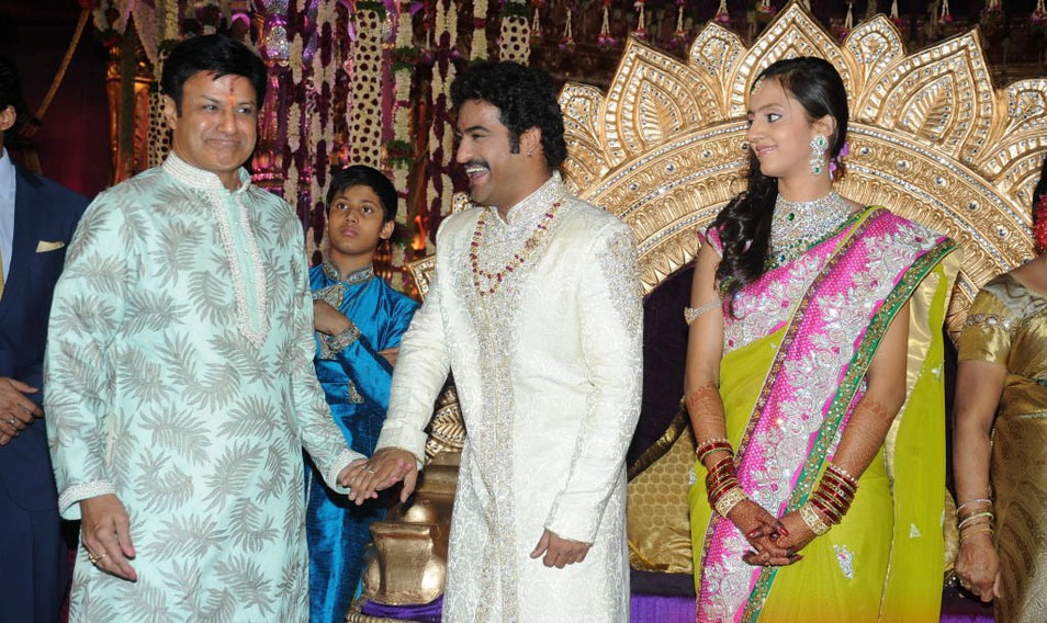 Balakrishna Family @ Jr NTR, Lakshmi Pranathi Marriage | Tollywood