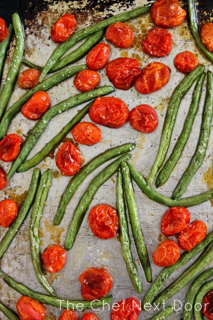 Simple Roasted Green Beans and Tomatoes