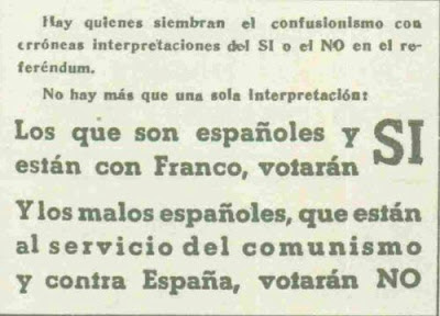 Fort Apache - La Tuerka - Pablo Iglesias, Monedero and Co. Affairs - Página 2 Referendum+en+epoca+franquista1