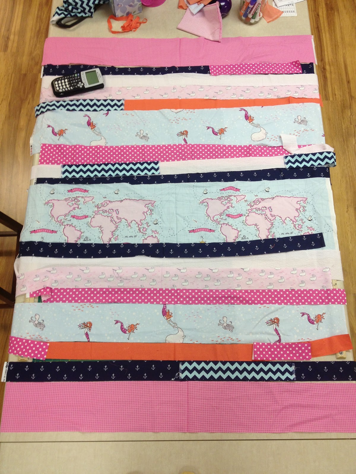 We Are Sew Happy! DIY Baby Growth Chart Quilt aka Lines Quilt