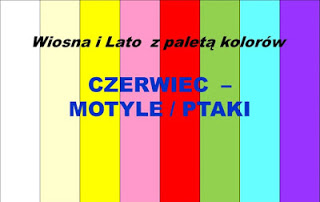 kartki z paletą kolorów- czerwiec 2019