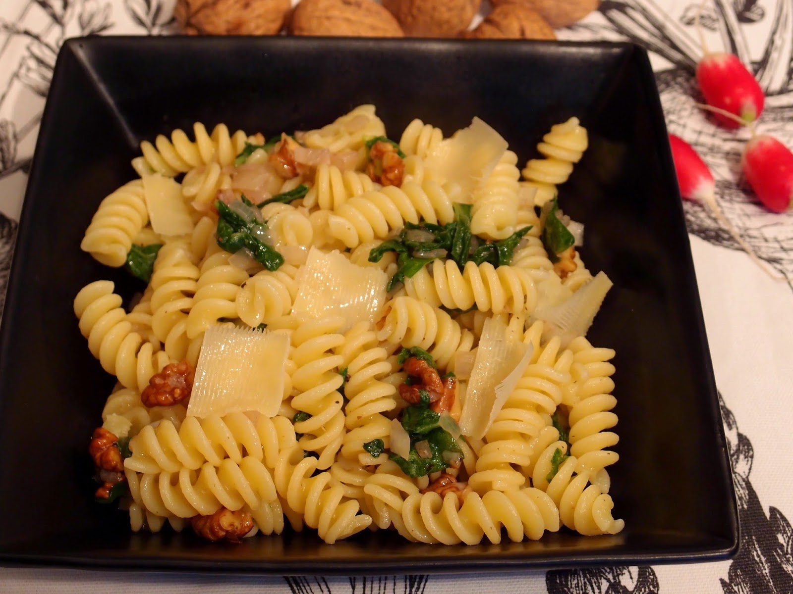The VegHog Radish leaf pasta