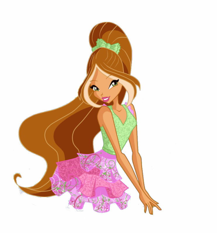 Winx Club Mais Gif da Flora Pra Jú