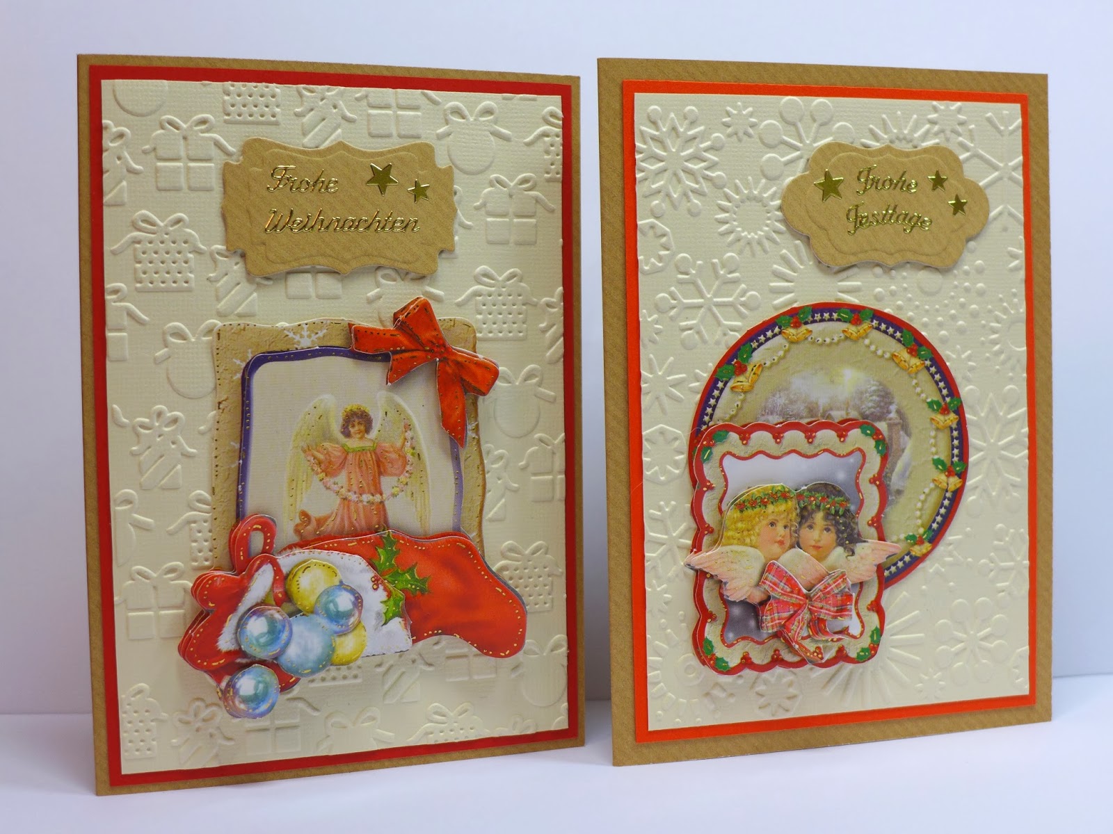 Simones Karten-Ecke: Weihnachtskarten mit 3D-Motiven / Christmas cards