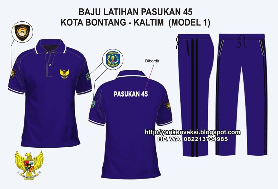 BAJU KAOS LATIHAN PASUKAN PASKIBRA