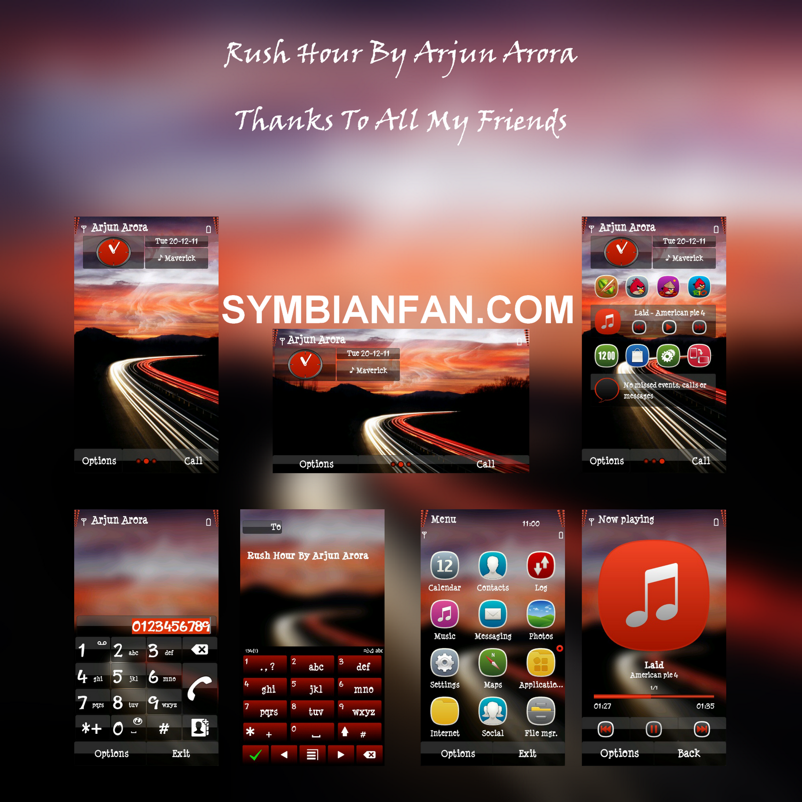 Rush Hour Pro Theme Symbian^3 Anna Belle ~ Free Games For Nokia ...
