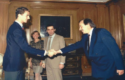 Felipe VI, Kasparov y Ricardo Calvo Mínguez