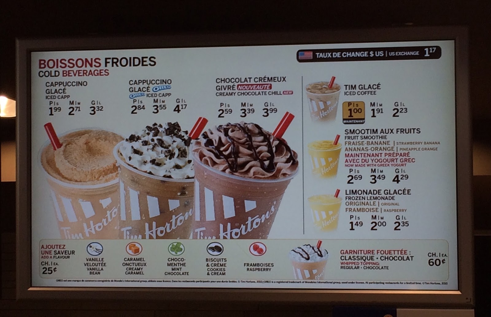 Chocolat Crémeux Givré From Tim Hortons / ティム・ホートンズのクリーミーチョコレートチル I'm