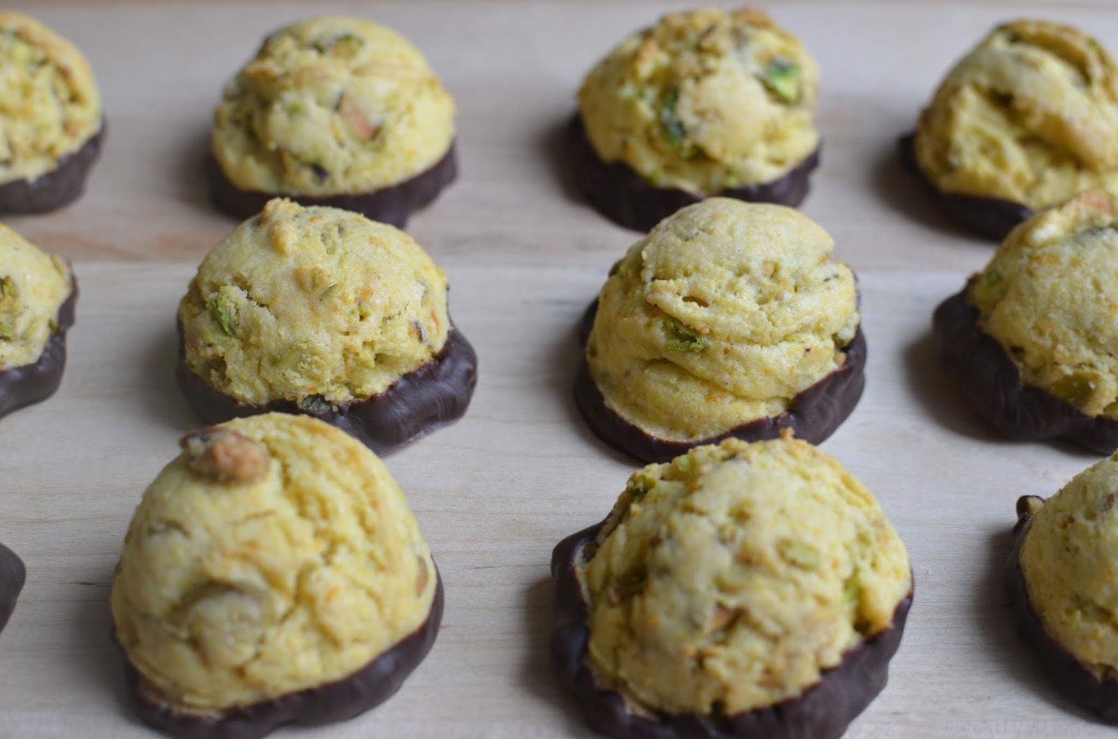 Playing with Flour Pistachioorange biscotti bites