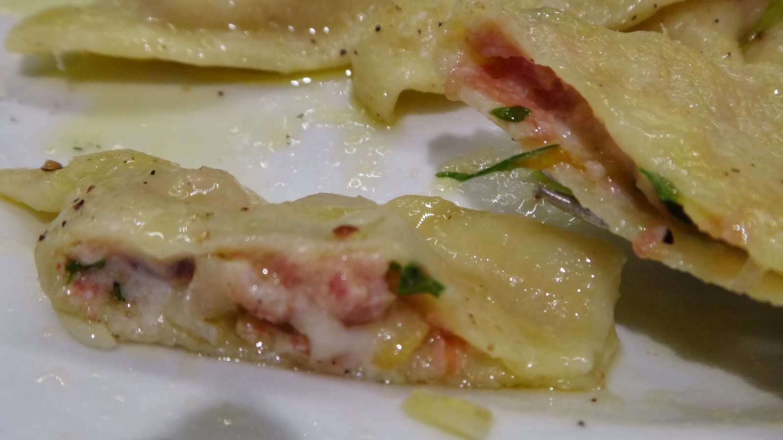 Pear, Ham and Cheese Ravioli