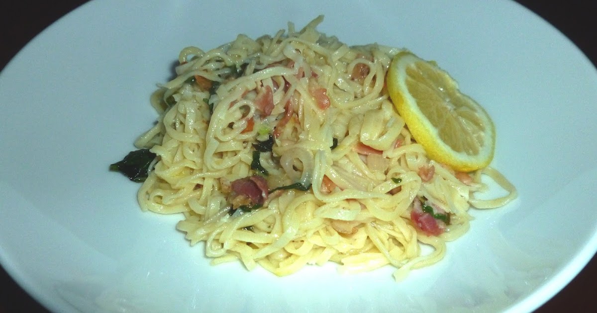 Wendy�s Favorite Place Tivoli Inspired Lemon Pancetta Pasta Pasta of